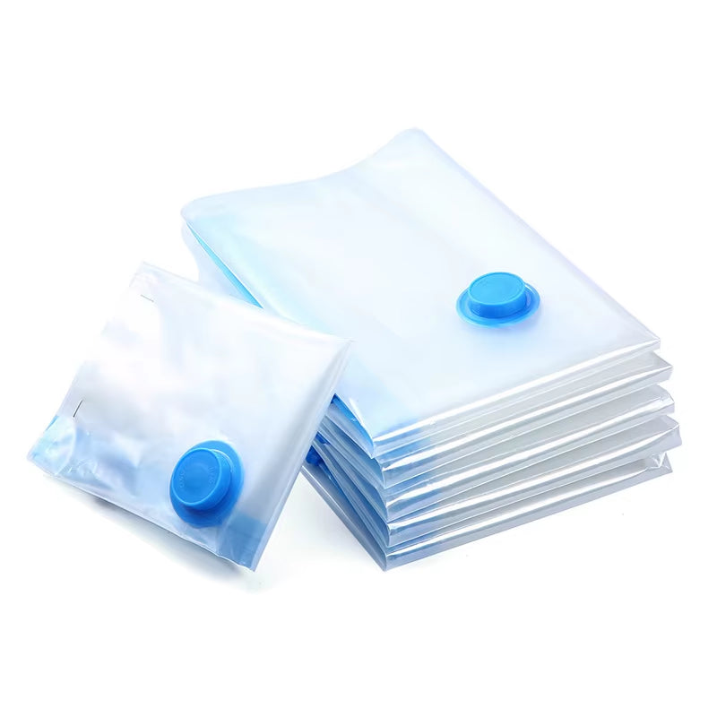 4Pcs Thickened Vacuum Compression Bag, Transparent Quilt Vacuum Bag, Storage Bag, Household Clothing Storage and Sorting Bag